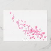 Carte de remerciements de Fête des mariées des pét (Verso)