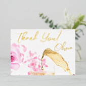 Carte de remerciements de Fête des mariées des pét (Debout devant)