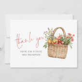 Carte de remerciements de Fête des mariées du marc (Devant)