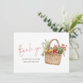 Carte de remerciements de Fête des mariées du marc (Debout devant)