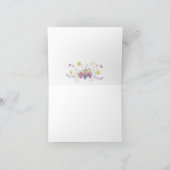 Carte de remerciements de Fête des mariées Fleur s (Intérieur)