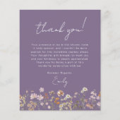 Carte de remerciements de Fête des mariées Fleur s (Devant)