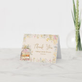 Carte de remerciements de Fête des mariées Fleur s (Devant)