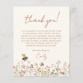 Carte de remerciements de Fête des mariées fleur s (Devant)
