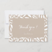 Carte de remerciements de Fête des mariées florale (Devant)