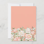 Carte de remerciements de Fête des mariées florale (Dos)