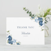 Carte de remerciements de Fête des mariées florale (Debout devant)