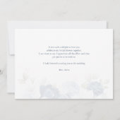 Carte de remerciements de Fête des mariées florale (Dos)