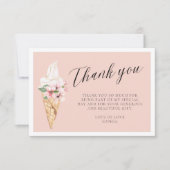 Carte de remerciements de Fête des mariées intégré (Devant)