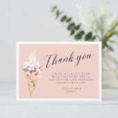 Carte de remerciements de Fête des mariées intégré (Debout devant)