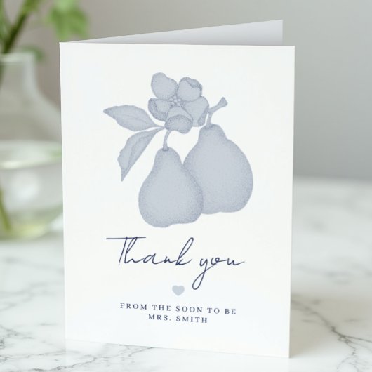 Carte de remerciements de Fête des mariées Perfect