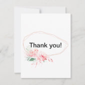 Carte de remerciements de Fête des mariées recto v (Devant)