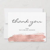 Carte de remerciements de Fête des mariées rose Go (Devant)