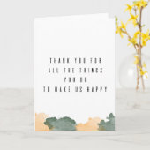 Carte de remerciements de fête des pères (Fleur jaune)