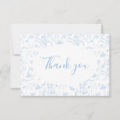 Carte de remerciements de Fêtes des mariées floral (Devant)