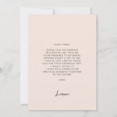 Carte de remerciements de Fêtes des mariées Orange (Dos)