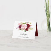 Carte de remerciements de Fêtes des mariées tropic (Devant)