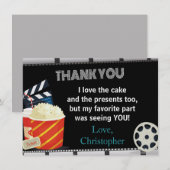 CARTE DE REMERCIEMENTS DE FILM (Devant / Derrière)