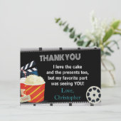 CARTE DE REMERCIEMENTS DE FILM (Debout devant)