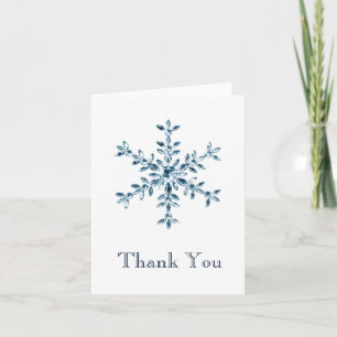 Carte de remerciements de flamme d'hiver