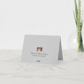 Carte de remerciements de fleur de ketmie (Dos)