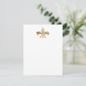 Carte de remerciements de Fleur de Lis Flat (Debout devant)