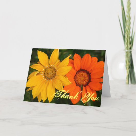 Carte de remerciements de fleurs (Devant)