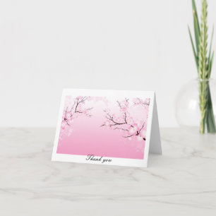 CARTE DE REMERCIEMENTS DE FLEURS DE CERISIER