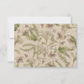 Carte de remerciements de fleurs pressées (Dos)