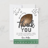 Carte de remerciements de football aquarelle (Devant)