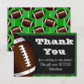 Carte de remerciements de football pour les fans d (Devant / Derrière)