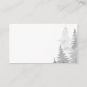 Carte de remerciements de forêt À feuillage persis (Dos)