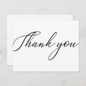 Carte de remerciements de forfait Entreprise moder (Devant / Derrière)