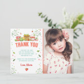 Carte de remerciements de fraises du marché agrico (Debout devant)