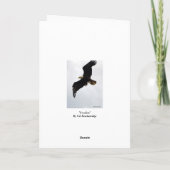 carte de remerciements de "Freedom" Bald Eagle (Dos)