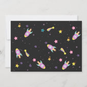 Carte de remerciements de galaxie de Dinosaure spa (Dos)