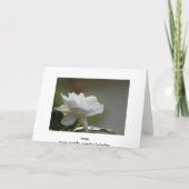 Carte de remerciements de gardénia (Dos)