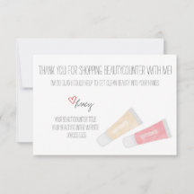 Carte de remerciements de gelées à main