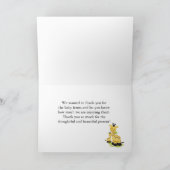Carte de remerciements de girafe de bébé (Intérieur)