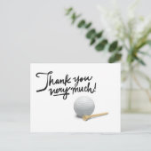 Carte de remerciements de golf (Debout devant)