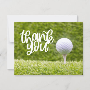Carte de remerciements de golf avec balle de golf 