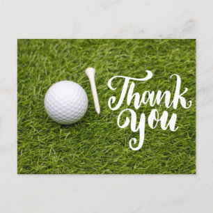 Carte de remerciements de golf avec balle de golf 