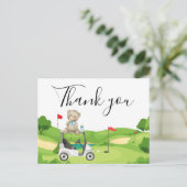 Carte de remerciements de golf enfants bébé garçon (Debout devant)