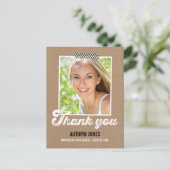 Carte de remerciements de graduation (Debout devant)