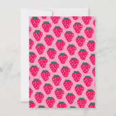 Carte de remerciements de graduation de fraise (Dos)