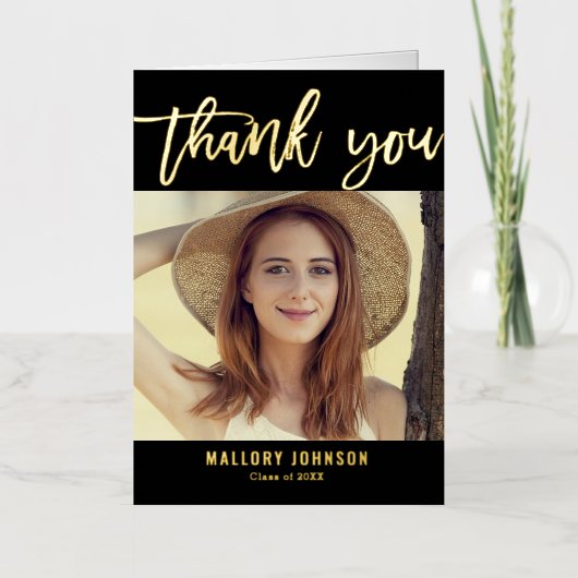 Carte de remerciements de graduation de Glimmer FO (Recto)