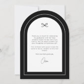 Carte de remerciements de graduation de la photo e (Dos)