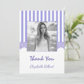 Carte de remerciements de graduation de la photo f (Debout devant)