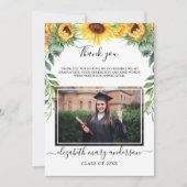 Carte de remerciements de graduation de l'aquarell (Devant)