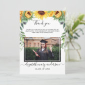 Carte de remerciements de graduation de l'aquarell (Debout devant)